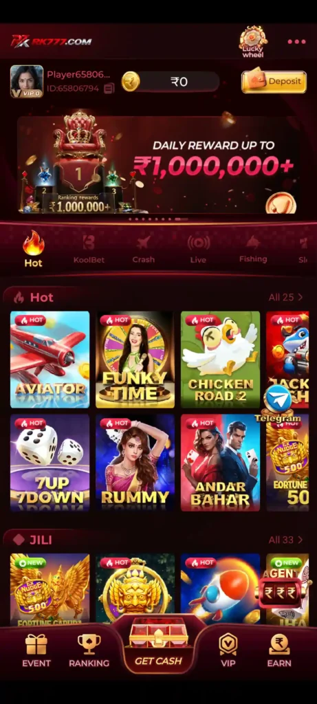 RK777 Game popular mobile games and gaming categories